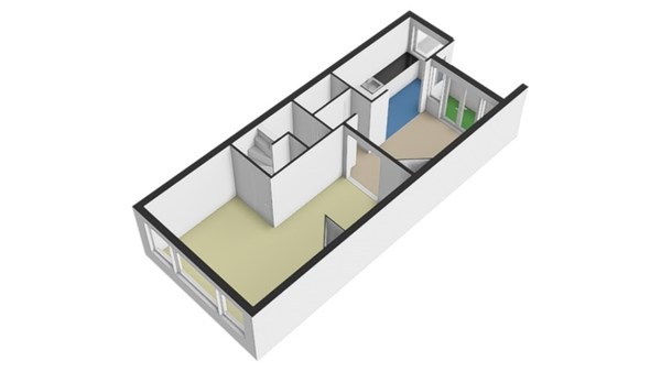 Floorplan - Heemskerkstraat 58A02, 3038 VJ Rotterdam